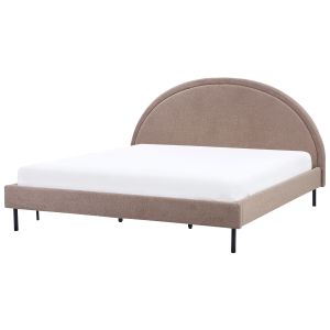 Cama bouclé margut 180 x 200 cm gris pardo
