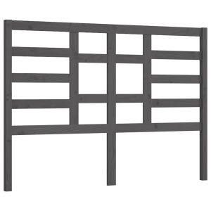 vidaXL cabecero de cama madera maciza de pino gris 166x4x104 cm