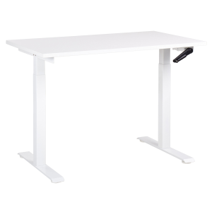 Escritorio de altura regulable manual destines 120 cm 72 cm blanco