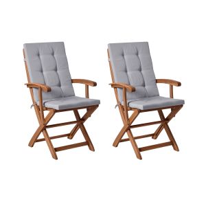 Silla de jardín gris claro maui premium