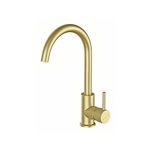 Grifo de cocina monomando dorado essebagno kiwo