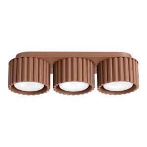 Plafones aura 3 moca aluminio 32.5x8x10cm