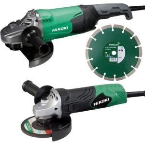 Combo amoladora ø 230mm 2200w + amoladora ø 125mm 840w hikoki - kg23sbybz