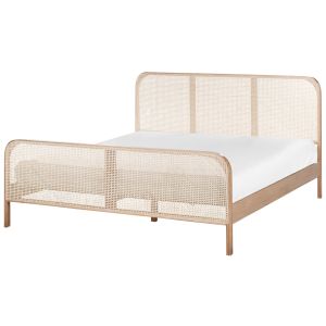 Cama madera de pino gonfaron 180 x 200 cm marrón claro
