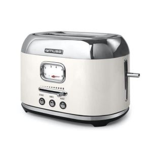 Muse - tostadora - 1000w - 2 ranuras - colección de inspiración - crema/ino