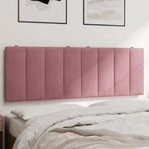 Cabecero de cama acolchado terciopelo rosa 140 cm eso7105