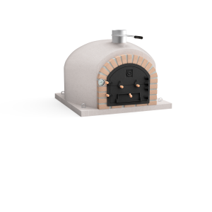 Horno de leña exterior de obra modelo vesuvius blanco - 120x120x85cm