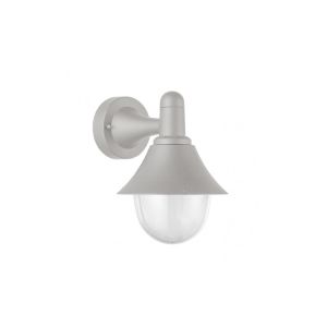 Mentol outdoor wall light 1xe27 polycarbonate grey