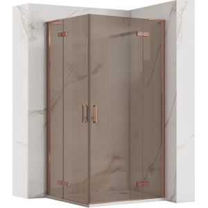 Rea cabina de ducha hugo double 80x80 copper brush, 80x80x200,5 cm