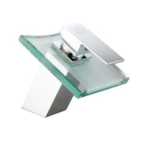 Grifo de lavabo cristal cascada modelo eúfrates