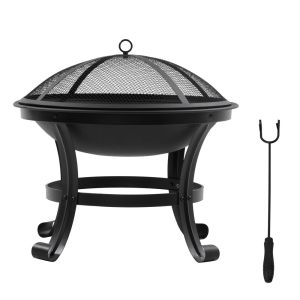 Brasero exterior 55x55x50 cm acero Outsunny