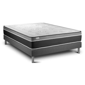 Conjunto vital care 200 x 200 cm somier kit gris