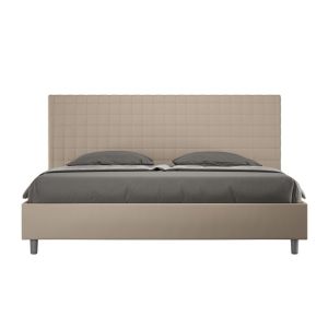 Armazón cama tapizada - taupe - 180x210 cm