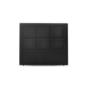 Cabecero de polipiel moscu 148x123cm  cama de 135cm color negro