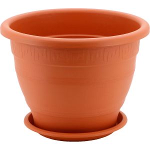 Pamex maceta mediterránea 40cm x 32cm plástico color terracota