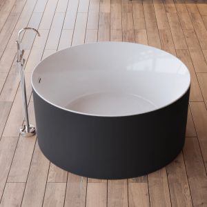 Bañera exenta   loom 2.0 130 noire  130 x130 x58   cm, spalina