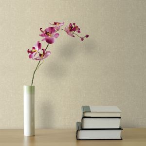Papel pintado tnt esterilla con efecto textil oro