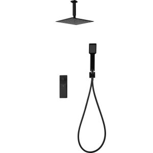 Imex - columna ducha empotrada con grifo negro serie nadi