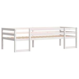 vidaXL estructura de cama para niños madera de pino blanco 90x190 cm