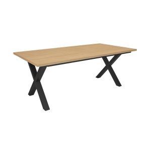 Mesa comedor, 194x90x74 cm, roble soft