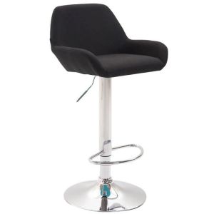 Taburete de bar ajustable - negro - 63-83 cm