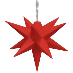 vidaXL lámpara de navidad 10 LEDs rojo 10 cm