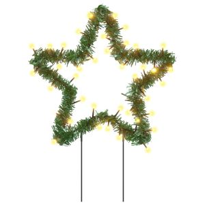 vidaXL estrella de luz decorativa navidad con estacas 50 LED 29 cm