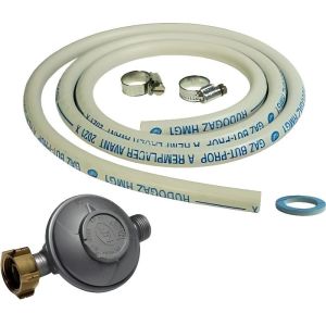 Kit completo de conexión de gas para estufas de gas (manguera flexible de 1
