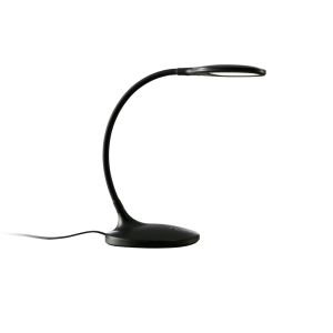 Lámpara de mesa LED de cucharada, negro