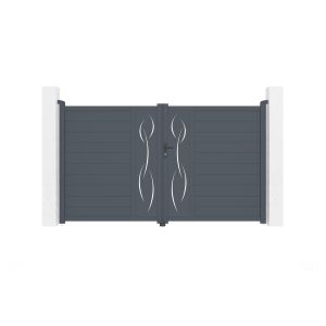 Pack puerta batiente automática life 3m h.180cm + motor ranger b150