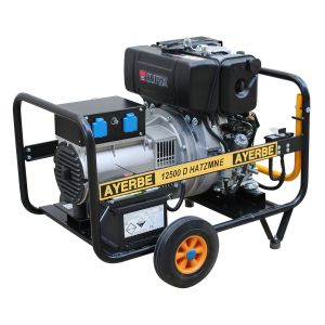 Generador diésel 12500 hatz mn monofásico 10 kva arranque eléctrico 230 v