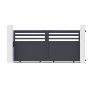 Puerta corredera de aluminio 3m nevis a.140cm