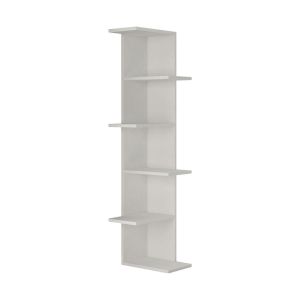 Estantería de esquina 6 estantes blanco alt141 cm - saso