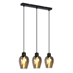 Nettlife lámpara colgante negra E27 48x5