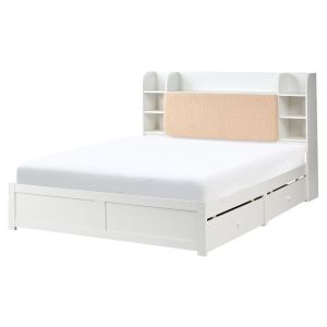 Cama con cajones bizou blanco 160 x 200 cm