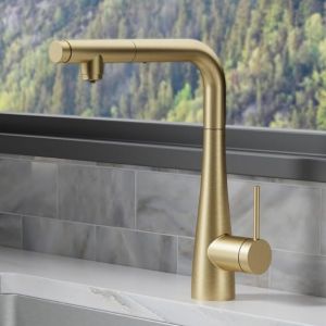 Imex - grifo de cocina osmosis extraíble oro serie split