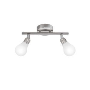 Plafón de techo alargado 2 luces diseño moderno