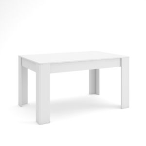 Mesa comedor, 140x90x76cm, blanco