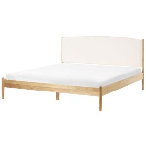 Cama madera de pino clairac 180 x 200 cm marrón claro
