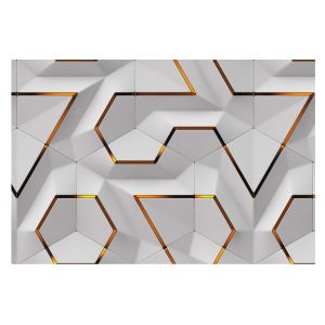 Papel pintado tnt 312x219 geometría moderna tulup