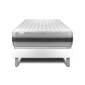 Conjunto vital spring recover 90 x 200 cm somier kit blanco