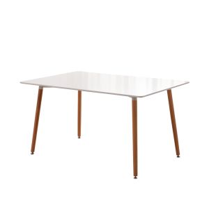 Mesa nordica de comedor o cocina viken 120cm blanco