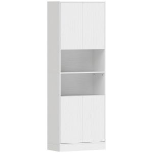 Alacena de cocina 60x30x170 cm color blanco Homcom, hogar - cocina