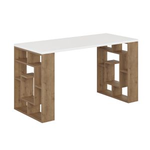 Escritorio de madera <<maze>> 140 x 60 x 75 cm - blanco