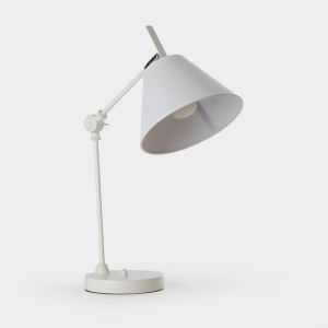 Lámpara de mesa blanca riv