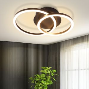 Nettlife plafón LED lámpara  24w diseño moderno redondo blanco cálido