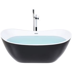 Bañera independiente antigua 170 x 77 cm negro