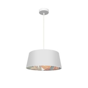 CoLGante 40d tunez 1xE27 blanco/blanco-estampado