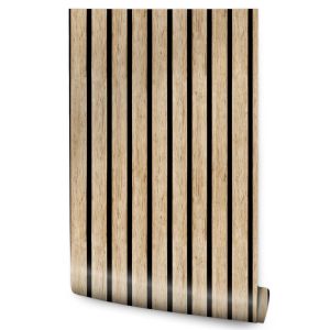 Papel Pintado Tablones De Madera Para Salón No Tejido 53 cm x 300 cm