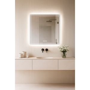 Espejo de baño line conect 60 x 80, app, antivaho y bluetooth